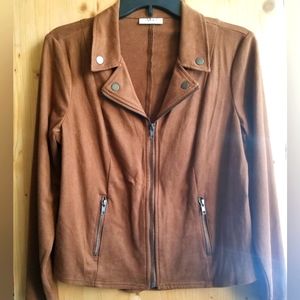 Brown jacket soft petite